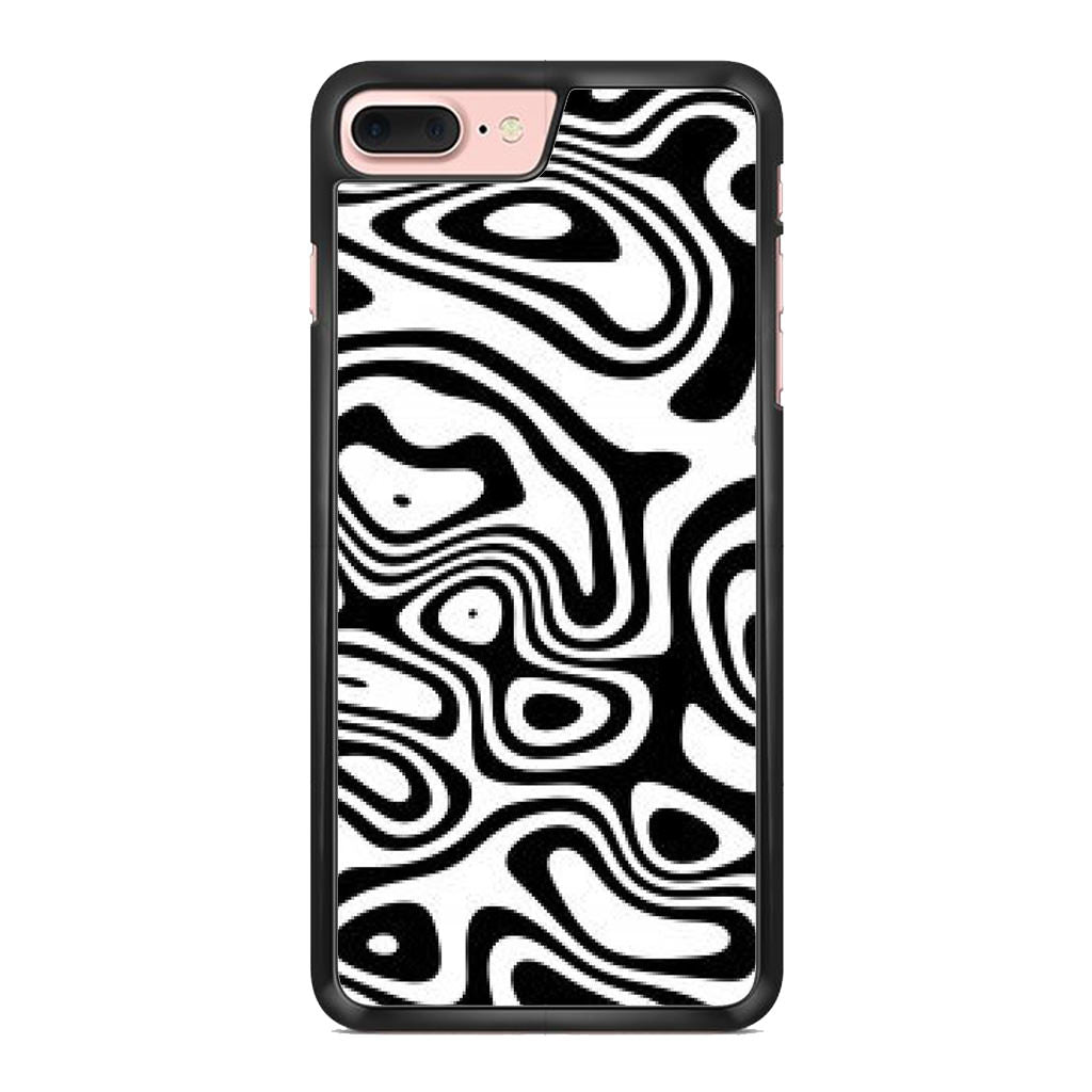 Abstract Black and White Background iPhone 8 Plus Case