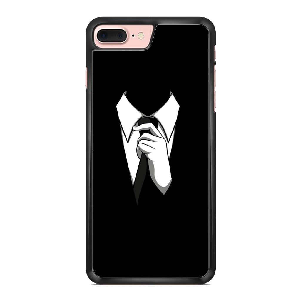 Anonymous Black White Tie iPhone 8 Plus Case