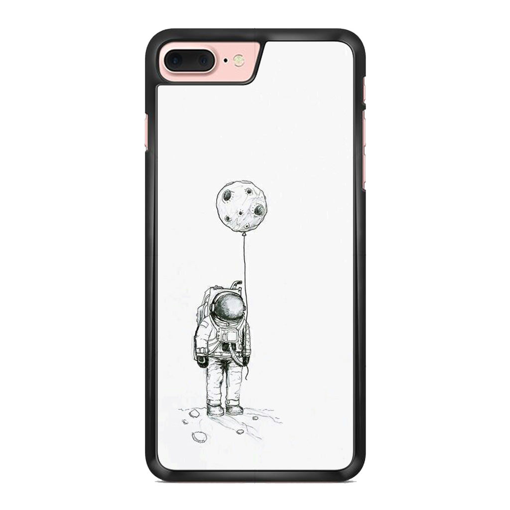 Astronaut Moon Balloon iPhone 8 Plus Case