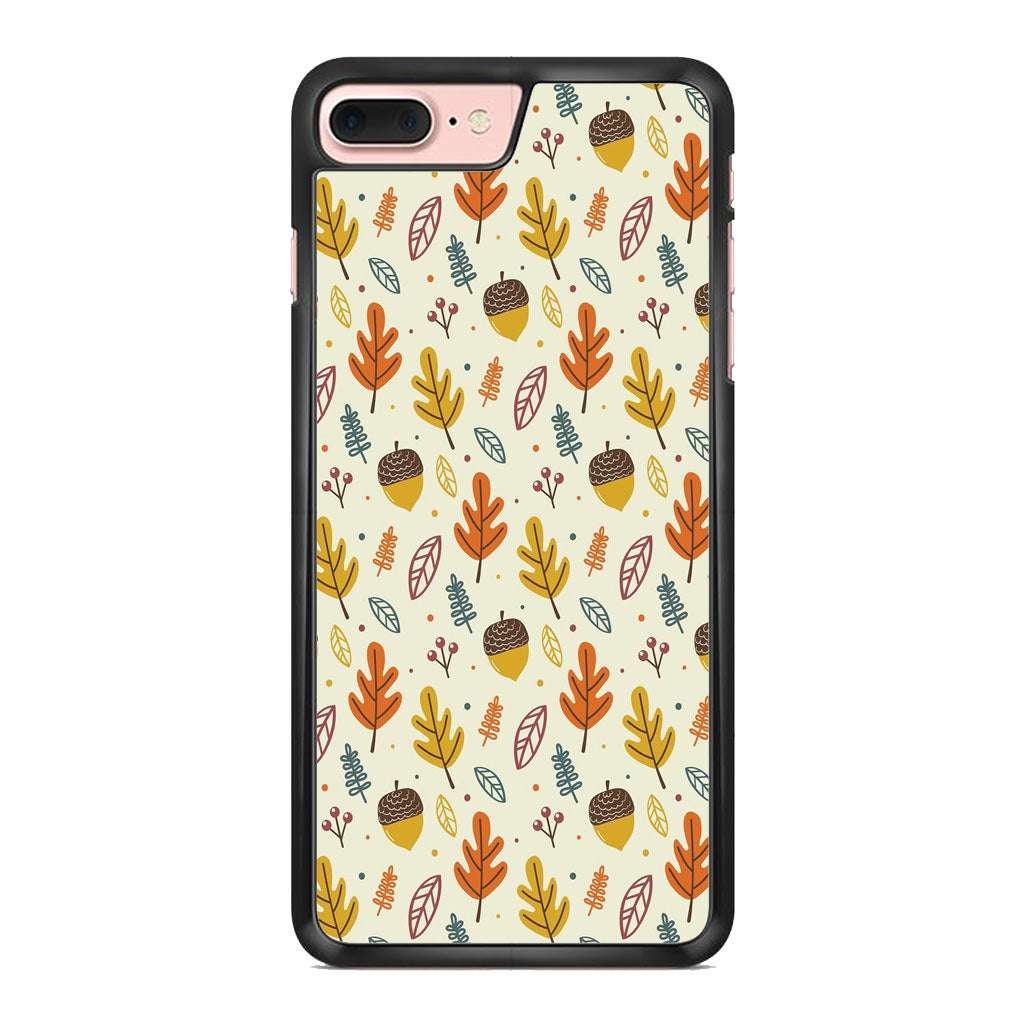 Autumn Things Pattern iPhone 8 Plus Case