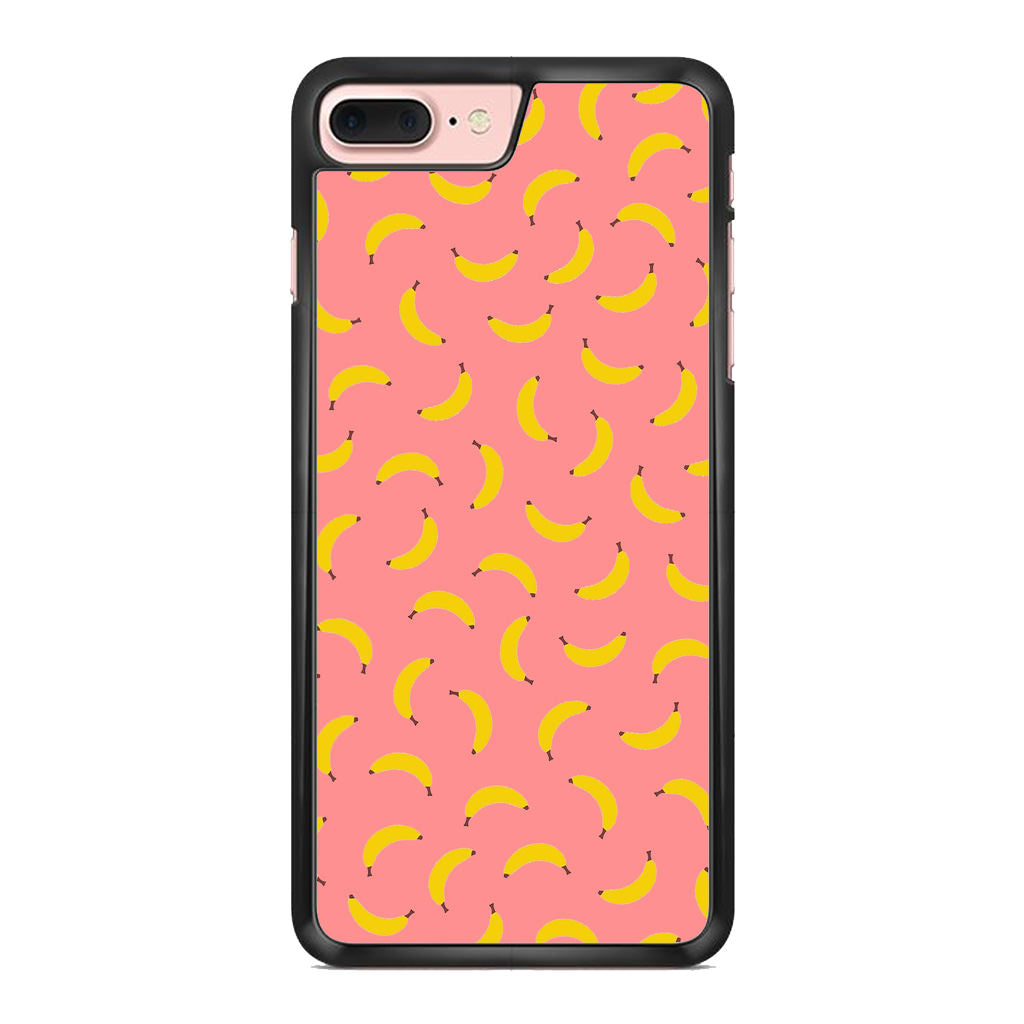 Bananas Fruit Pattern Pink iPhone 8 Plus Case