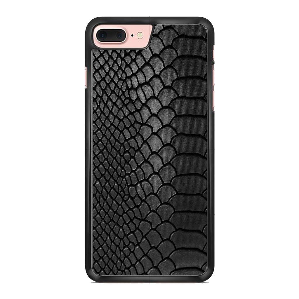 Black Snake Skin Texture iPhone 8 Plus Case