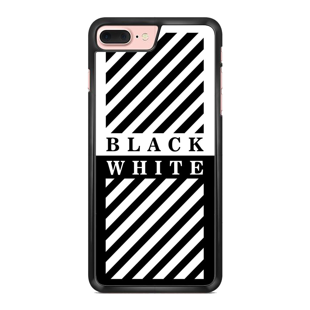 Black White Stripes iPhone 7 Plus Case