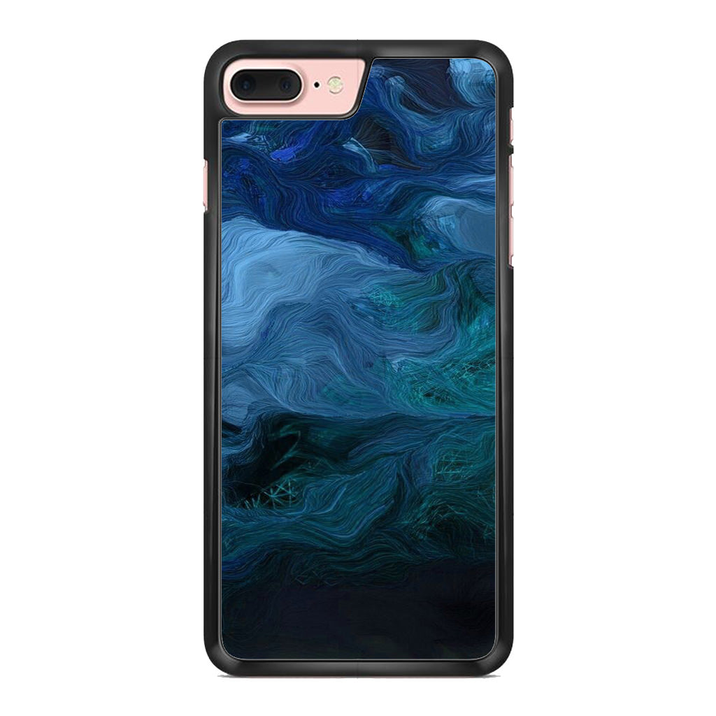 Blue Abstract Art iPhone 8 Plus Case