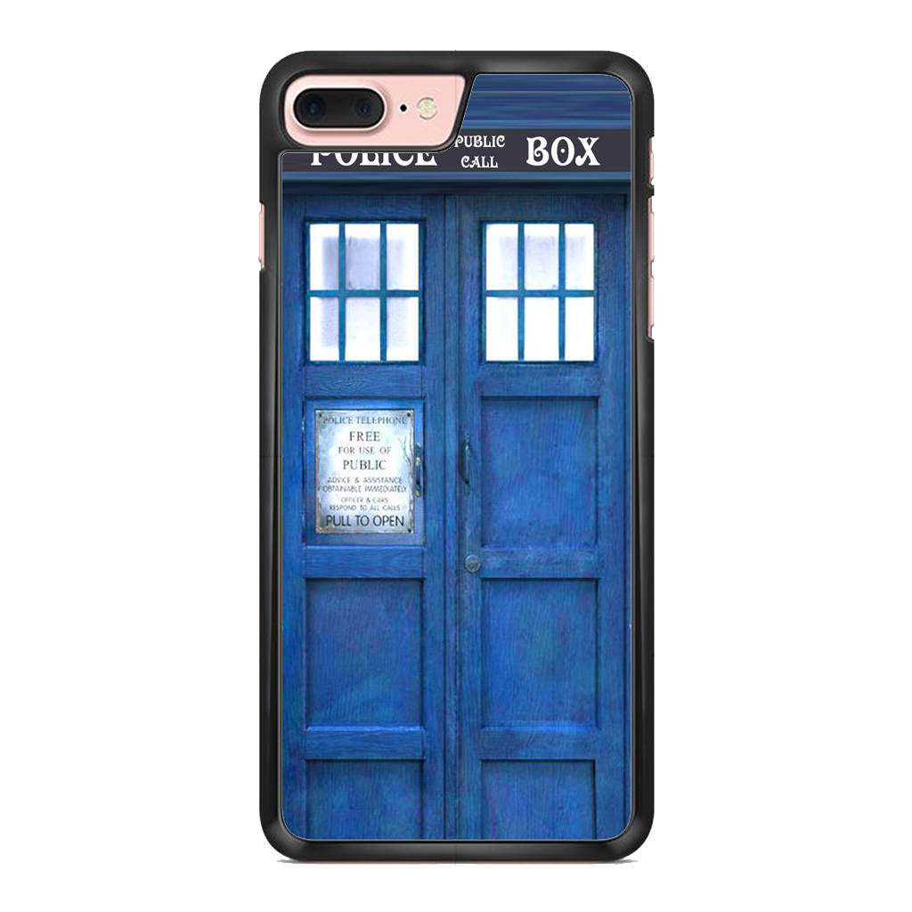 Blue Police Call Box iPhone 8 Plus Case