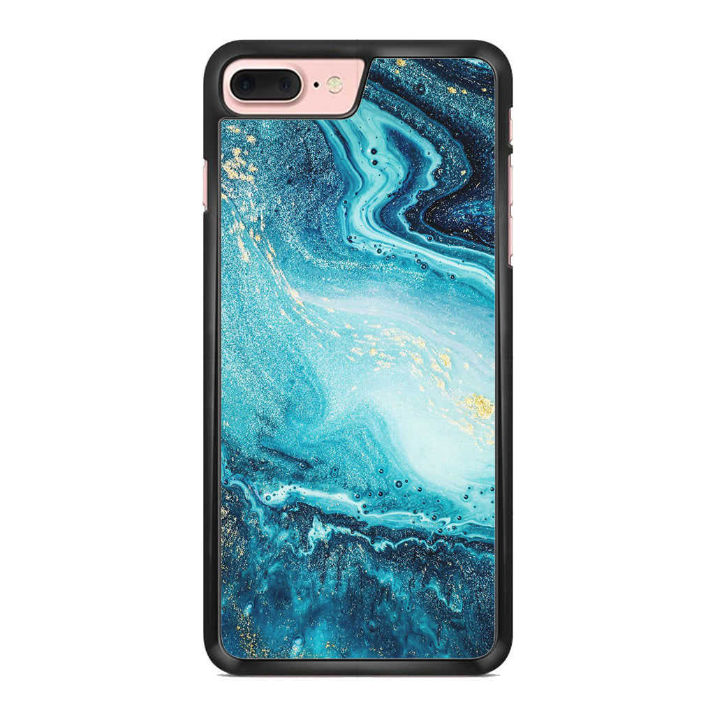 Blue Water Glitter iPhone 7 Plus Case
