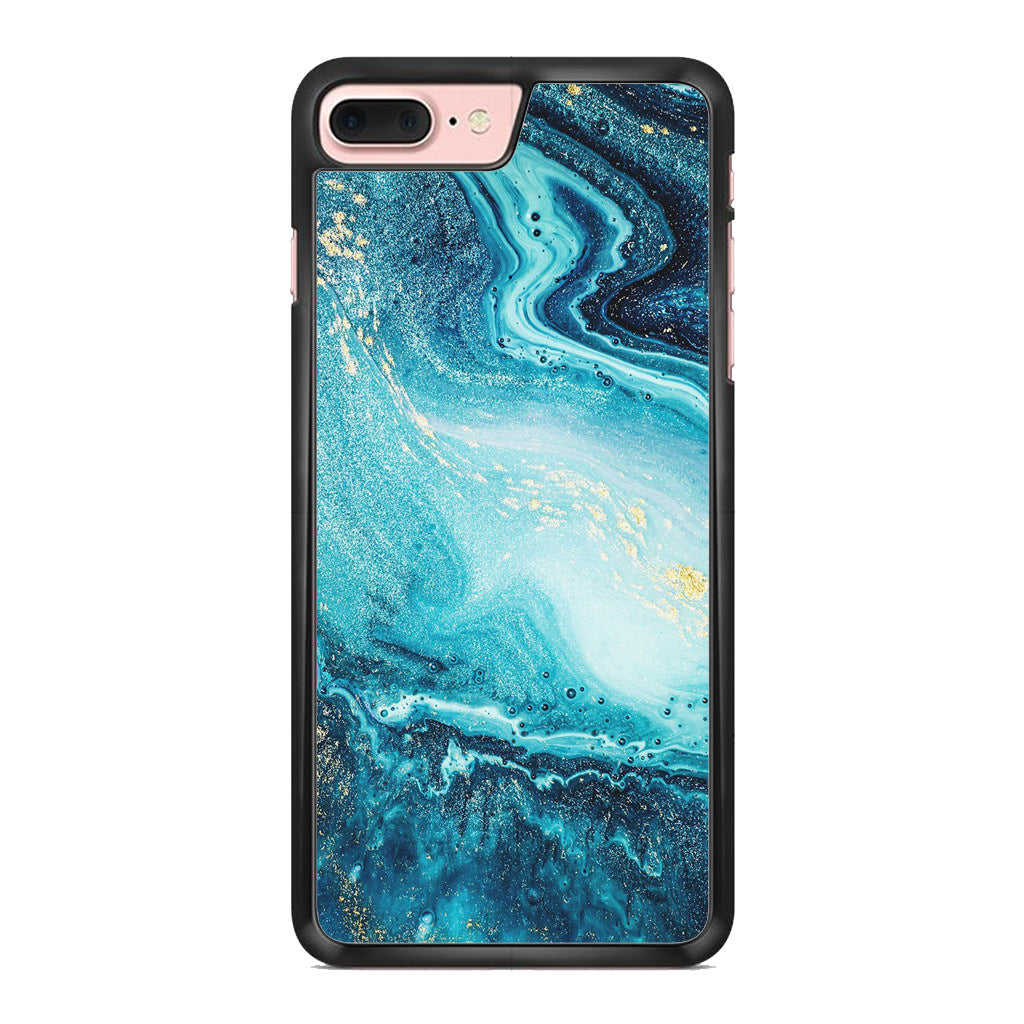 Blue Water Glitter iPhone 8 Plus Case