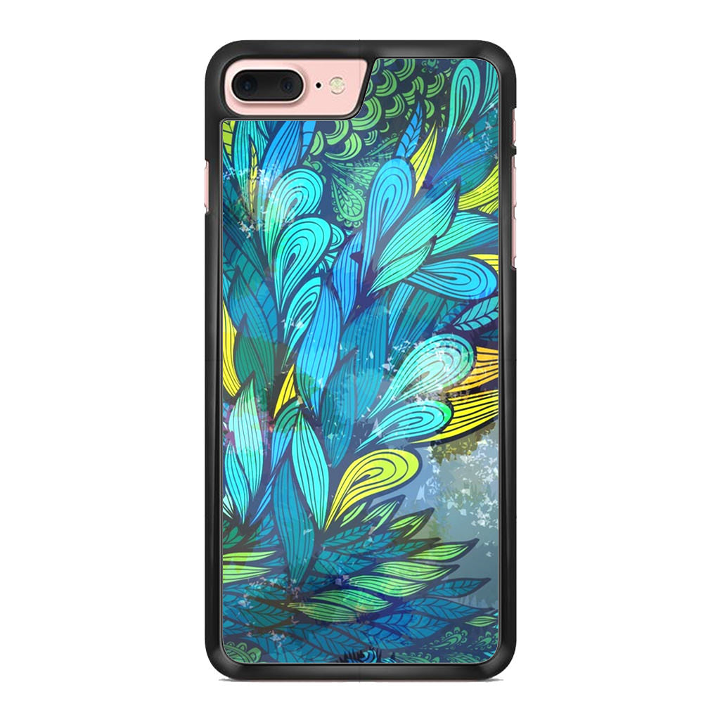 Colorful Art in Blue iPhone 8 Plus Case