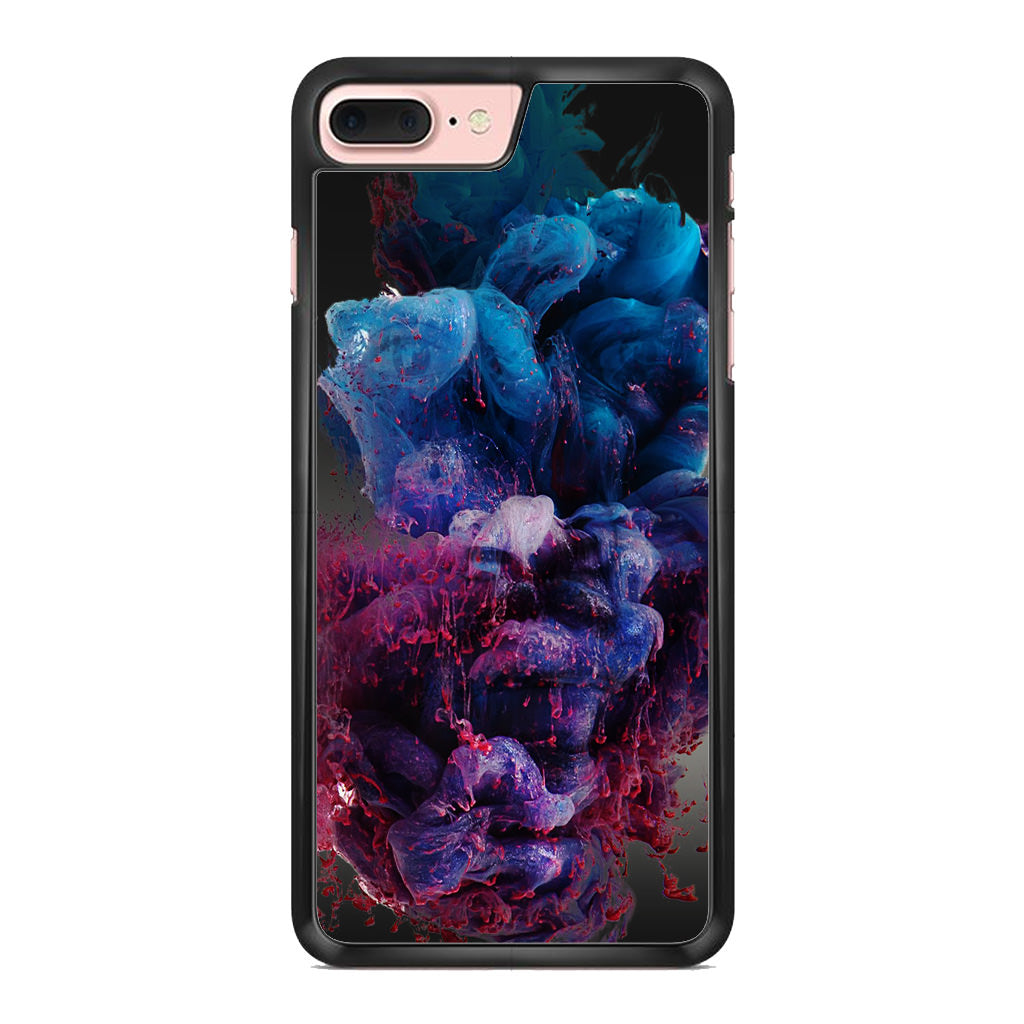 Colorful Dust Art on Black iPhone 7 Plus Case