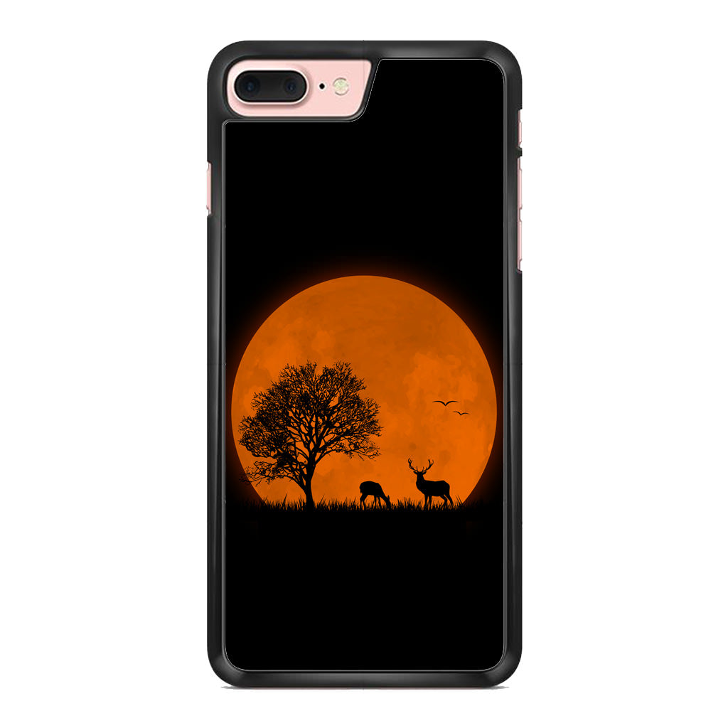 Deer Silhouette iPhone 8 Plus Case