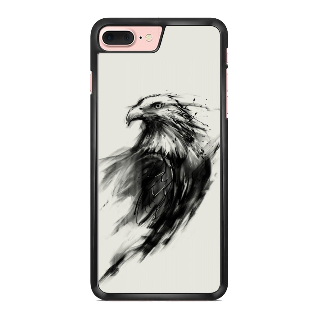 Eagle Art Black Ink iPhone 8 Plus Case