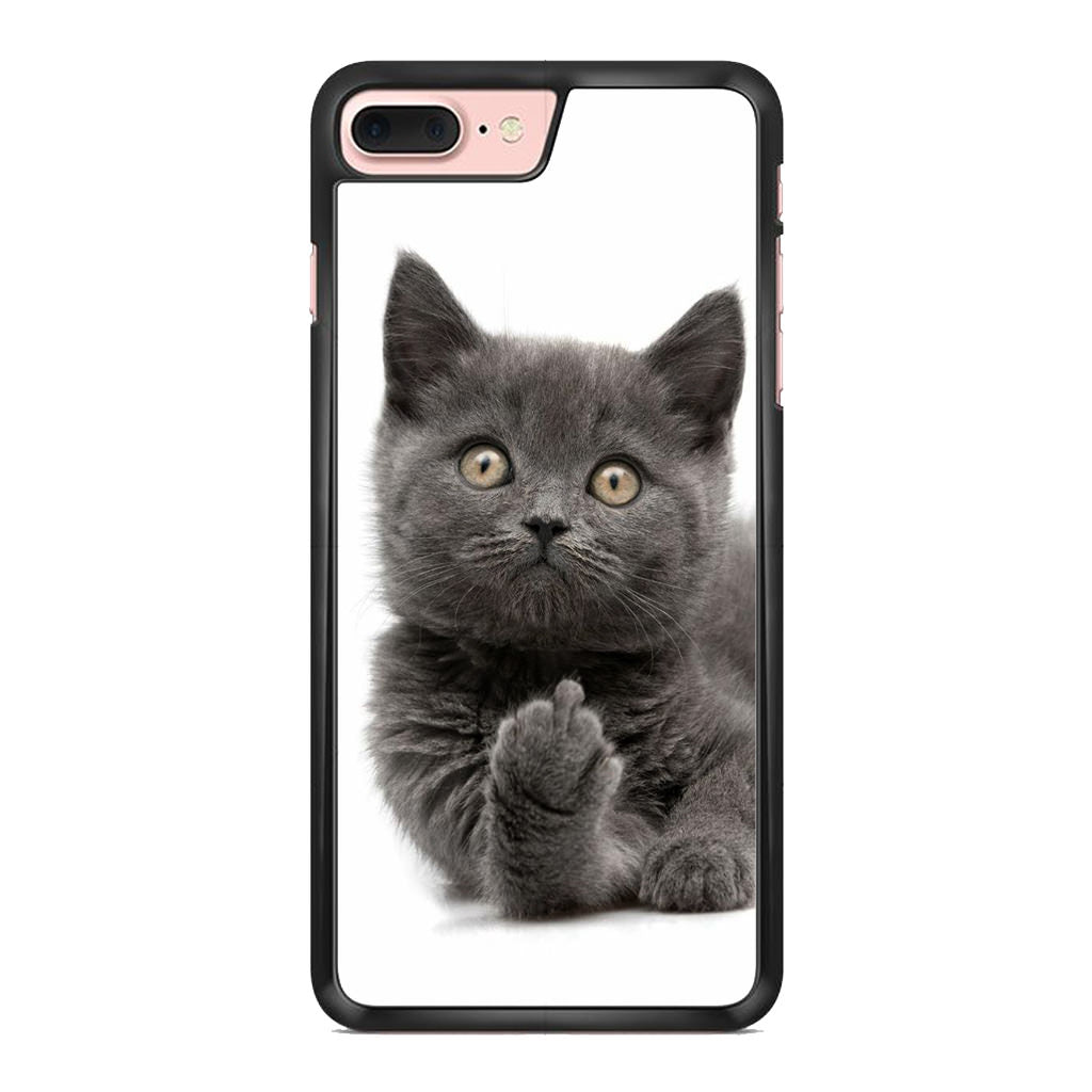 Finger British Shorthair Cat iPhone 8 Plus Case