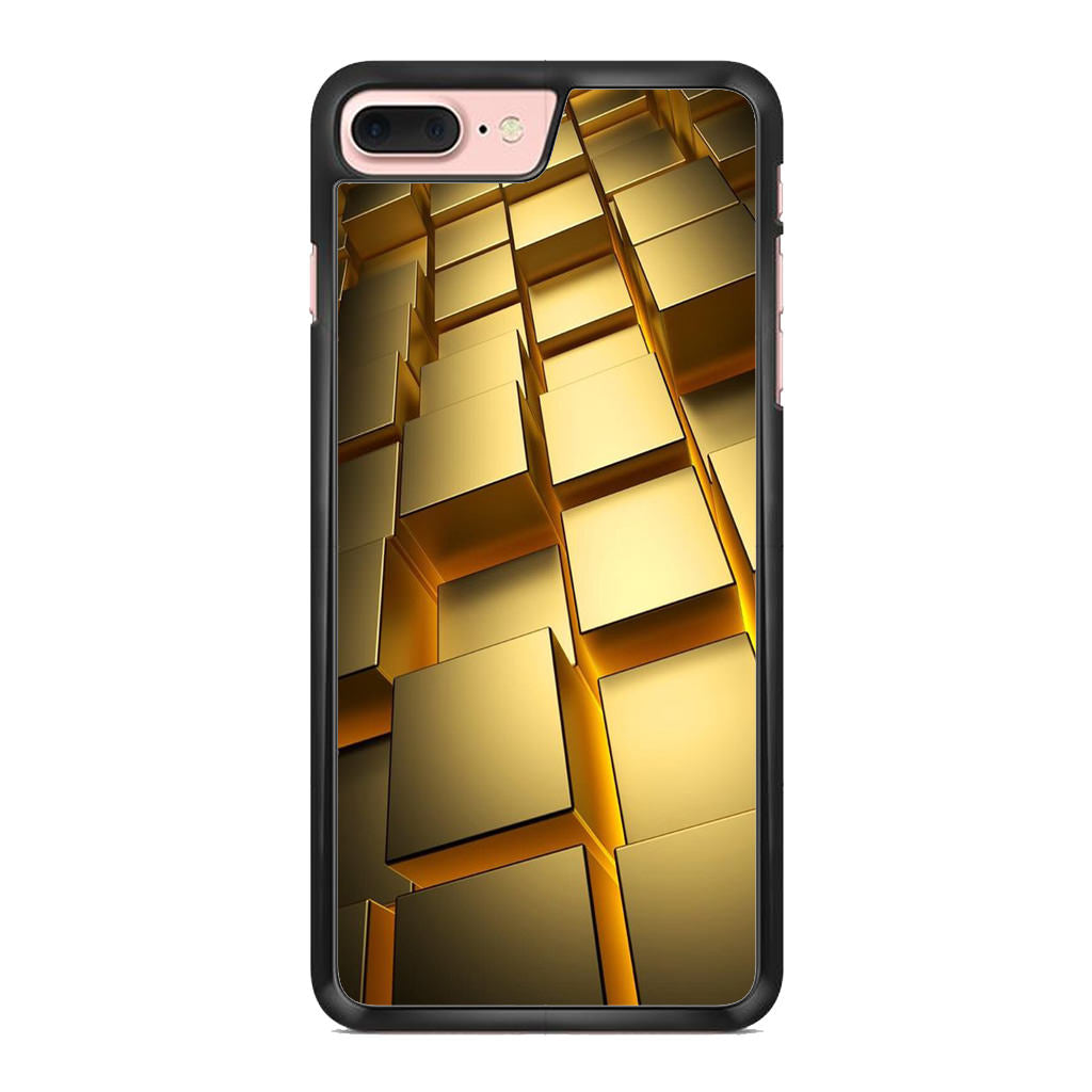 Golden Cubes iPhone 8 Plus Case