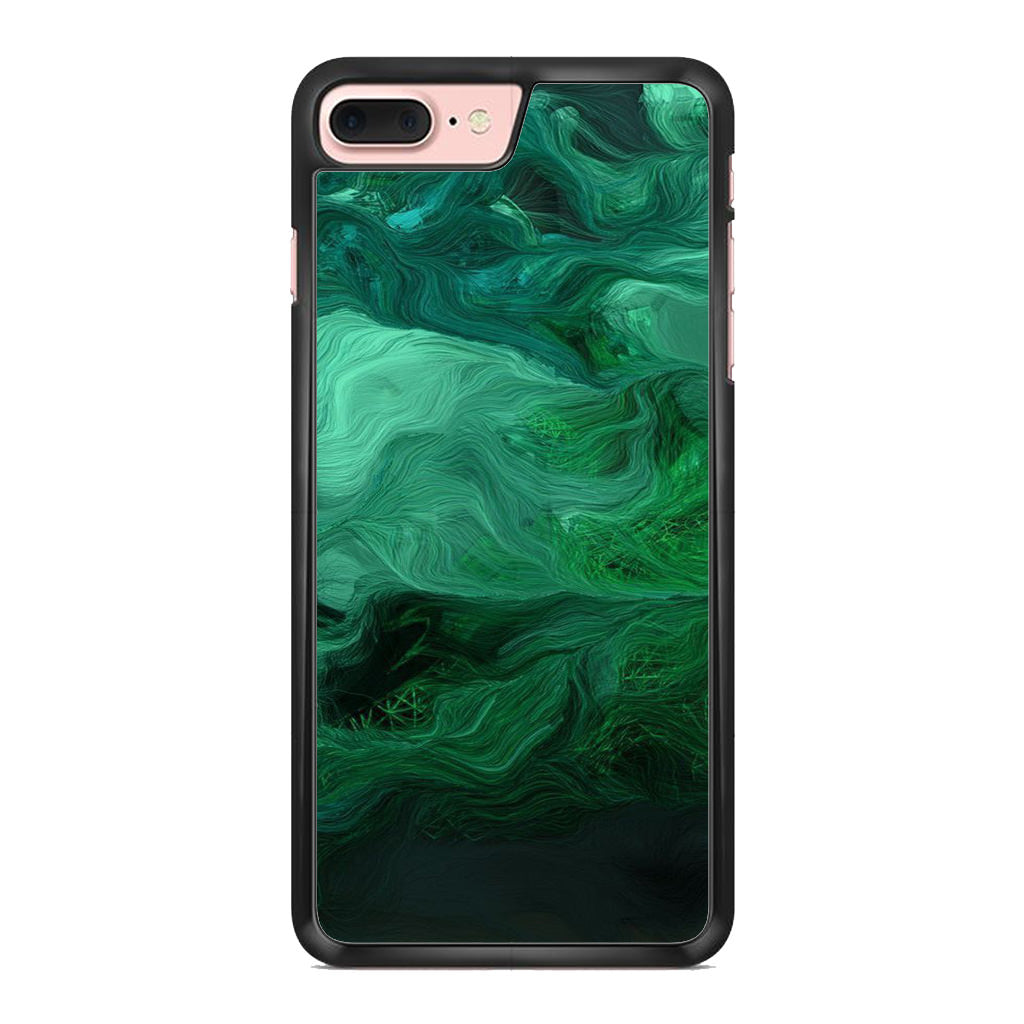 Green Abstract Art iPhone 8 Plus Case