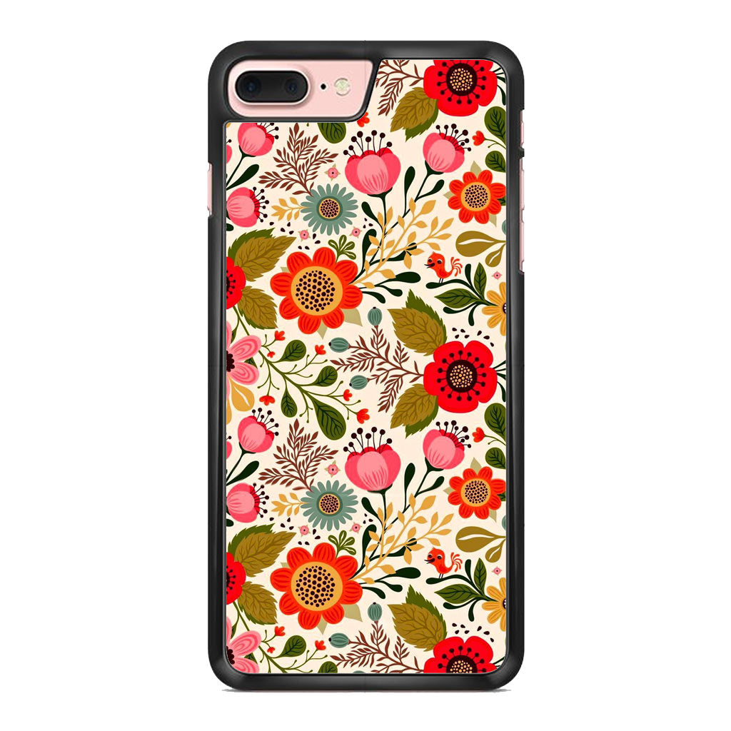 Hello Spring Pattern iPhone 8 Plus Case