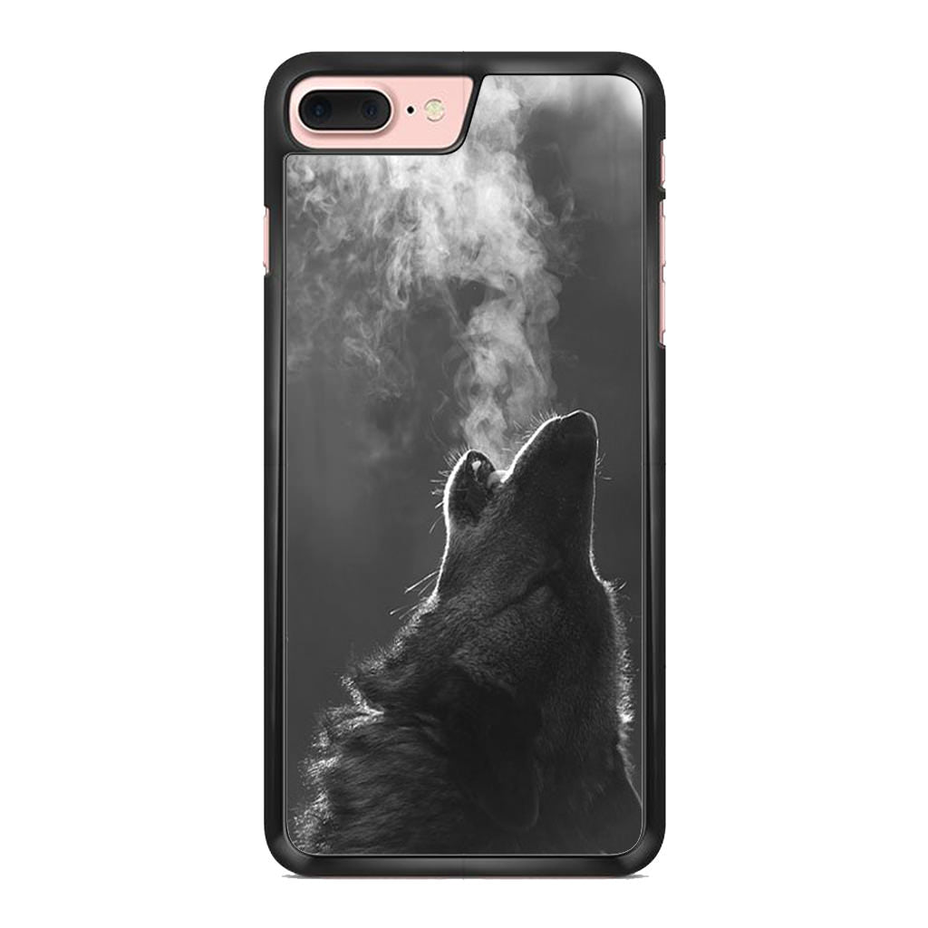 Howling Wolves Black and White iPhone 8 Plus Case