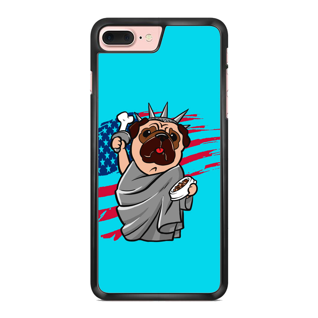 Independence Day Pug iPhone 8 Plus Case