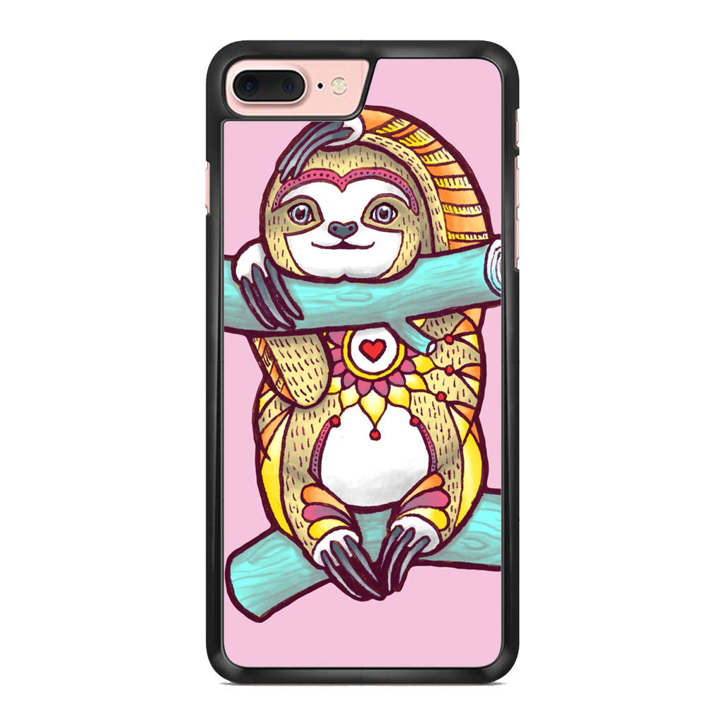 Mandala Sloth iPhone 8 Plus Case