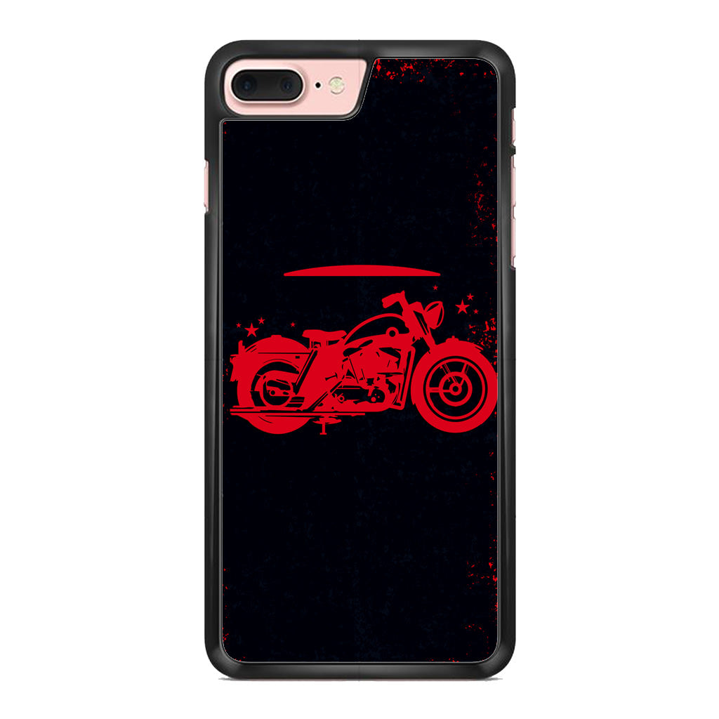 Motorcycle Red Art iPhone 8 Plus Case