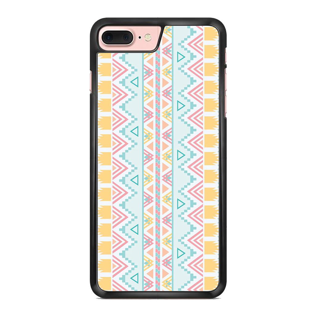 Peach Aztec Pattern iPhone 8 Plus Case