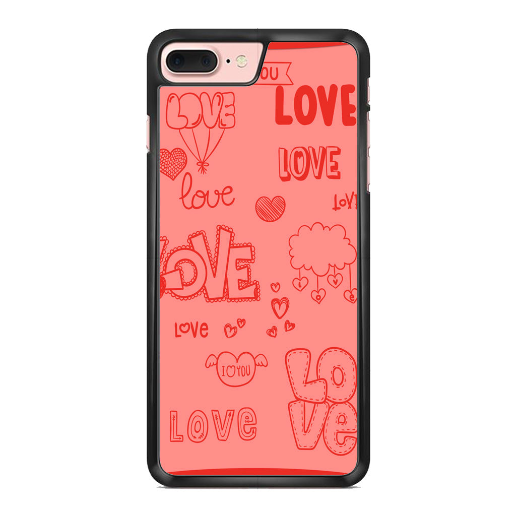 Pink Lover iPhone 8 Plus Case