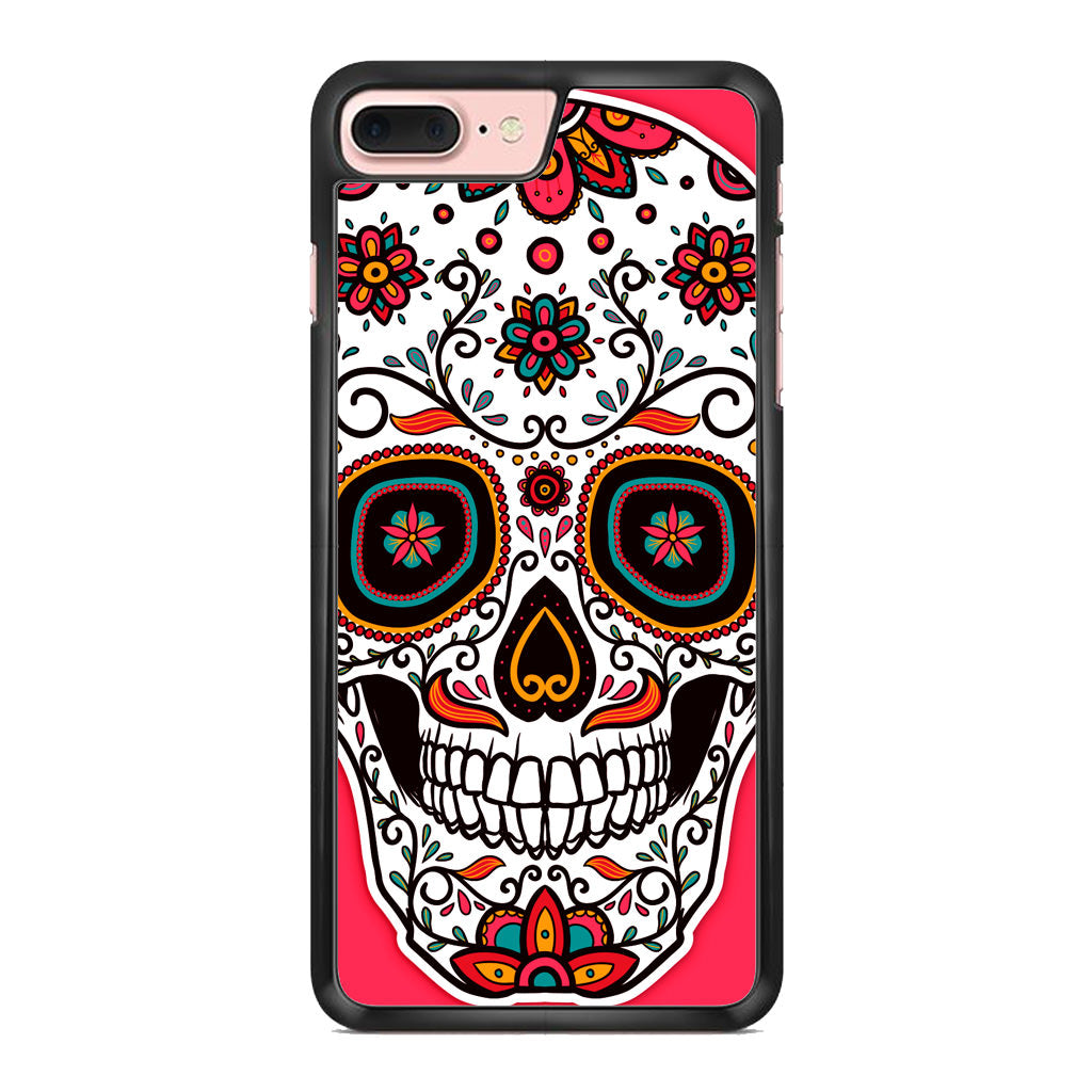 Pink Sugar Skull iPhone 8 Plus Case