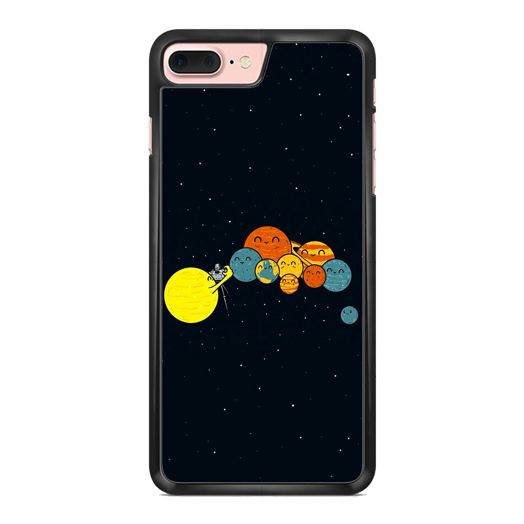 Planet Cute Illustration iPhone 8 Plus Case