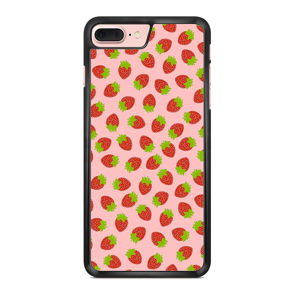 Strawberries Pattern iPhone 8 Plus Case