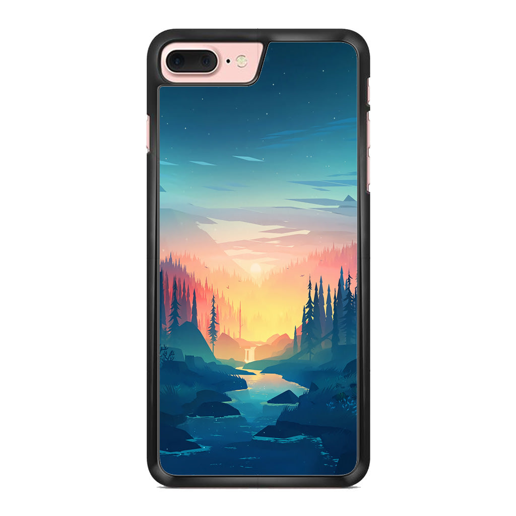 Sunset at The River iPhone 8 Plus Case