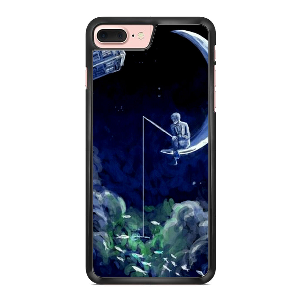 Tardis Walking To The Moon iPhone 8 Plus Case