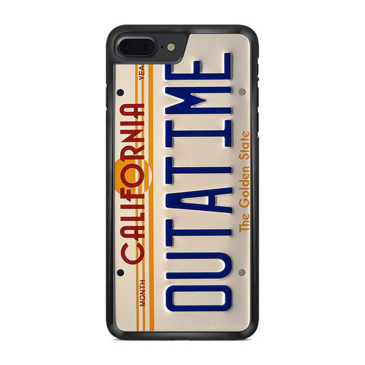 Back to the Future License Plate Outatime iPhone 8 Plus Case