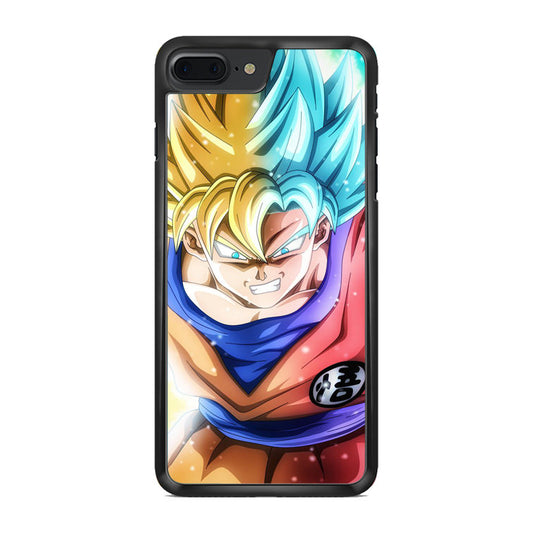 Goku SSJ 1 to SSJ Blue iPhone 7 Plus Case