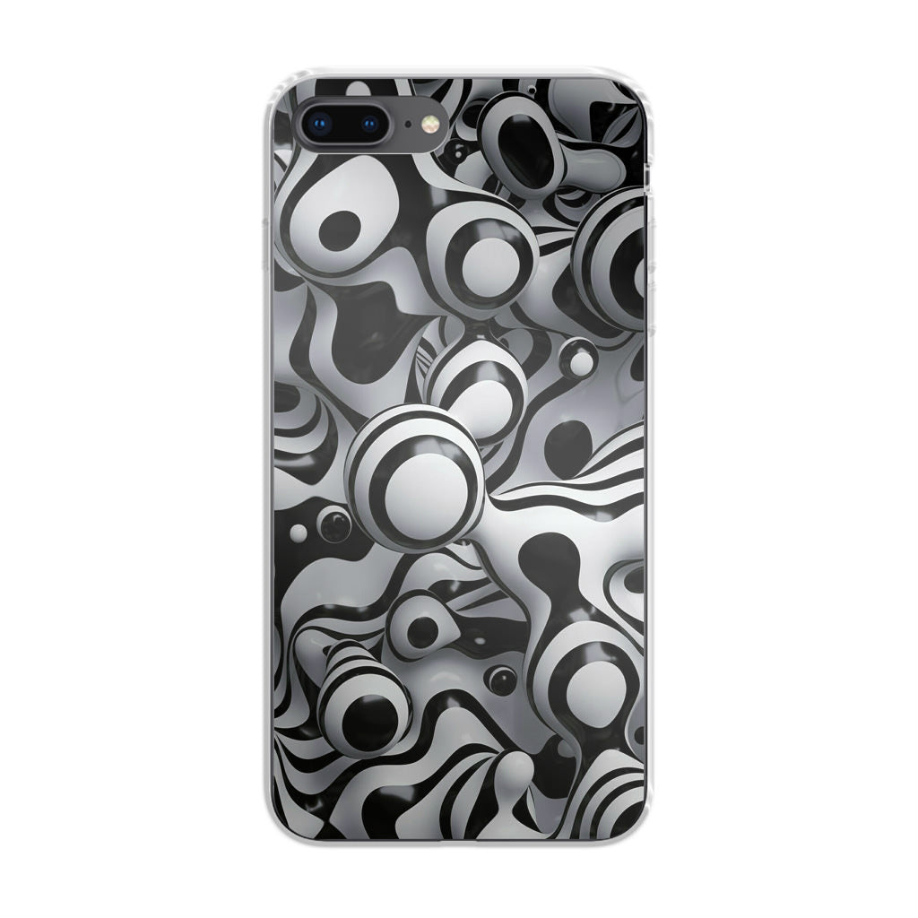 Abstract Art Black White iPhone 8 Plus Case