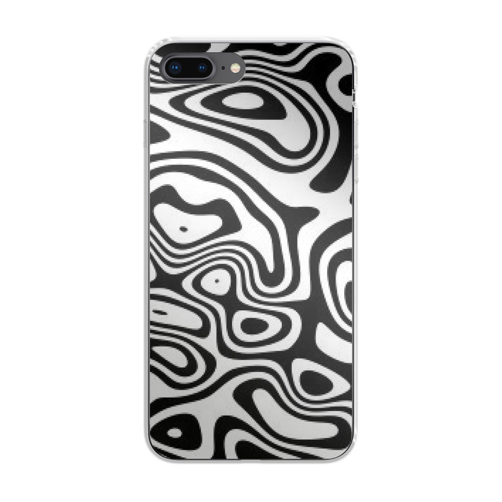 Abstract Black and White Background iPhone 8 Plus Case