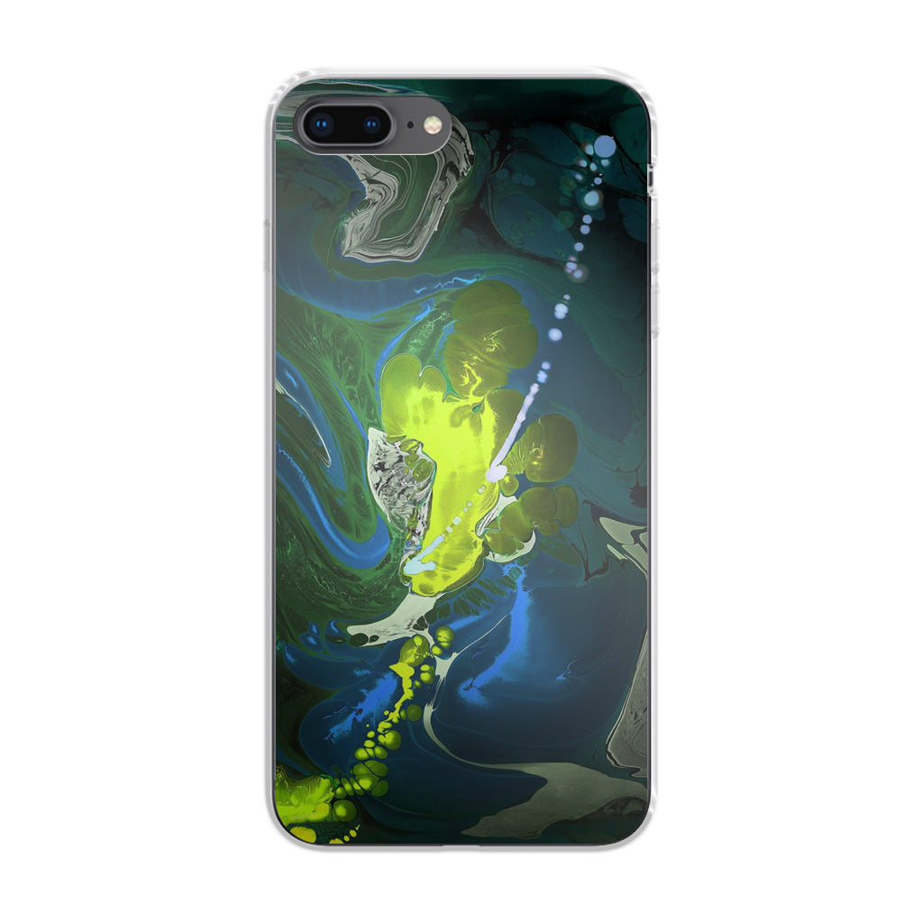 Abstract Green Blue Art iPhone 8 Plus Case