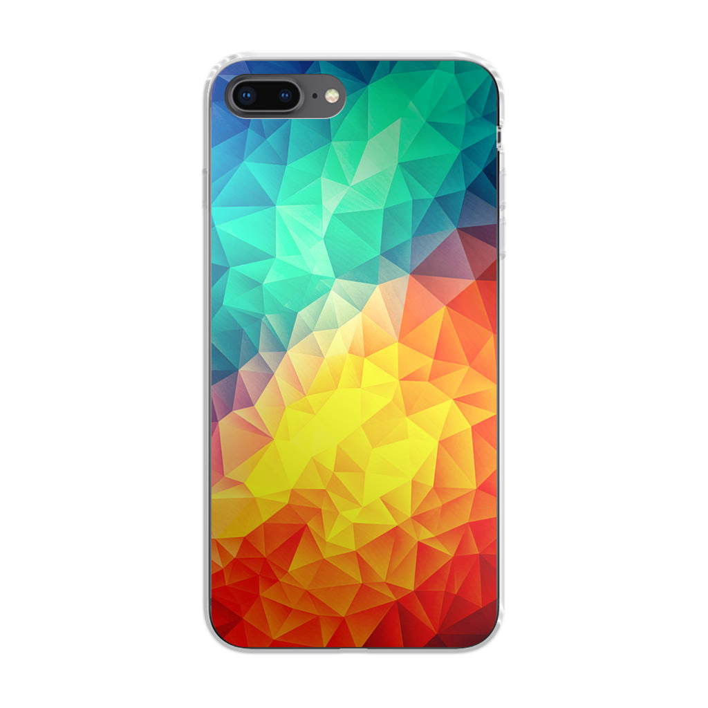 Abstract Multicolor Cubism Painting iPhone 8 Plus Case