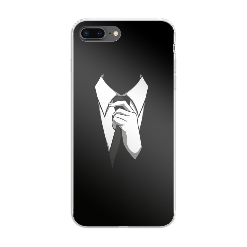 Anonymous Black White Tie iPhone 8 Plus Case