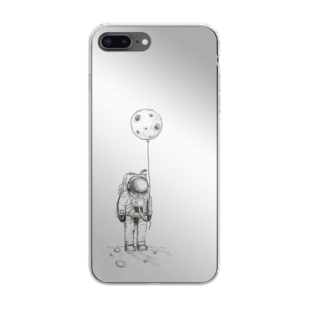 Astronaut Moon Balloon iPhone 8 Plus Case