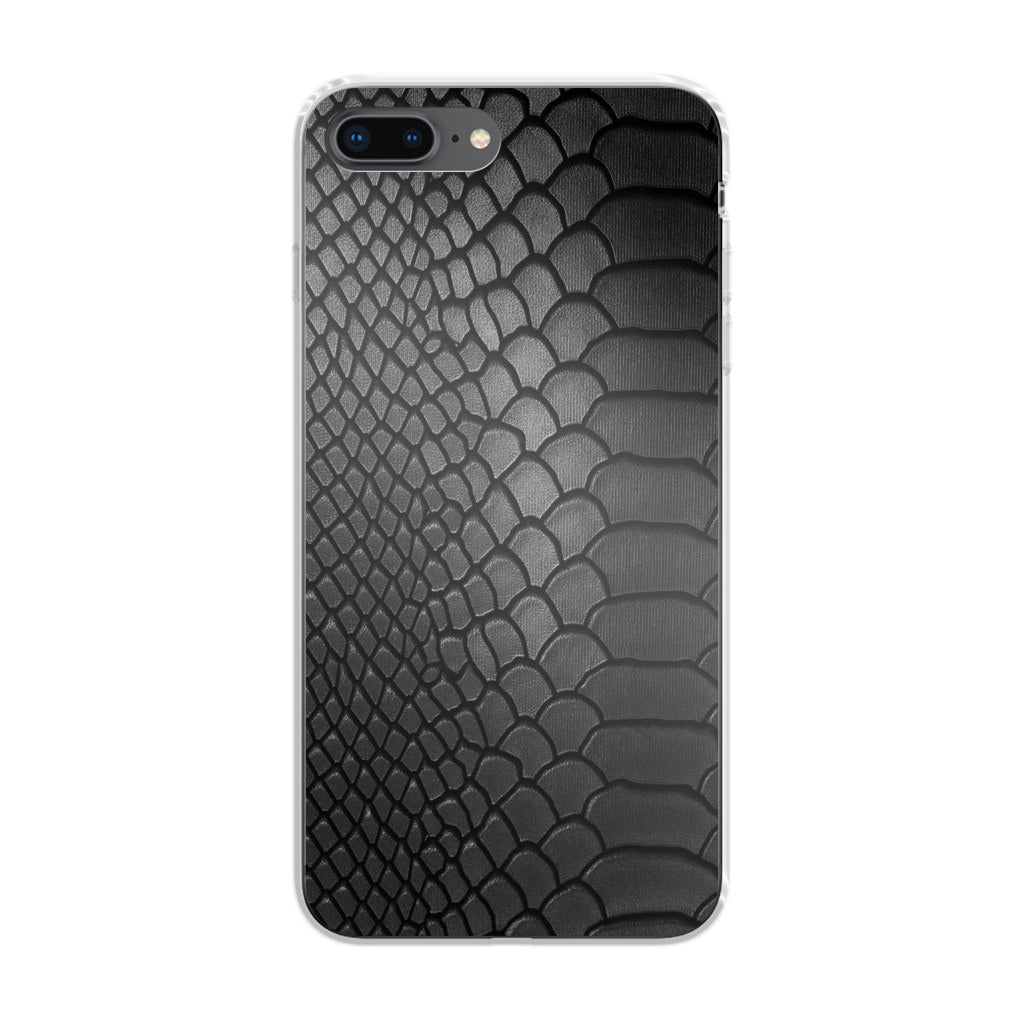 Black Snake Skin Texture iPhone 8 Plus Case