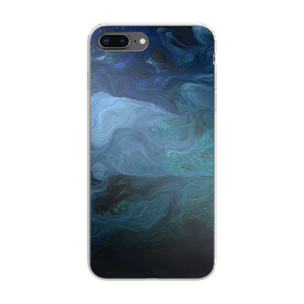 Blue Abstract Art iPhone 8 Plus Case