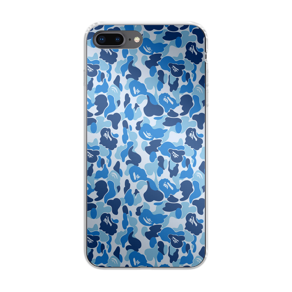 Blue Camo iPhone 8 Plus Case