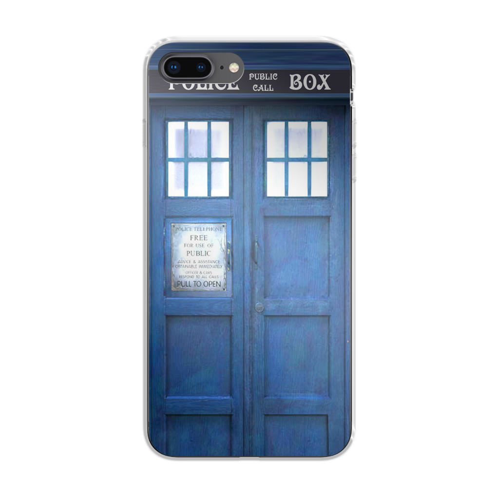 Blue Police Call Box iPhone 8 Plus Case