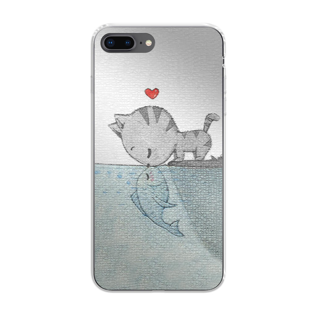 Cat Fish Kisses iPhone 8 Plus Case