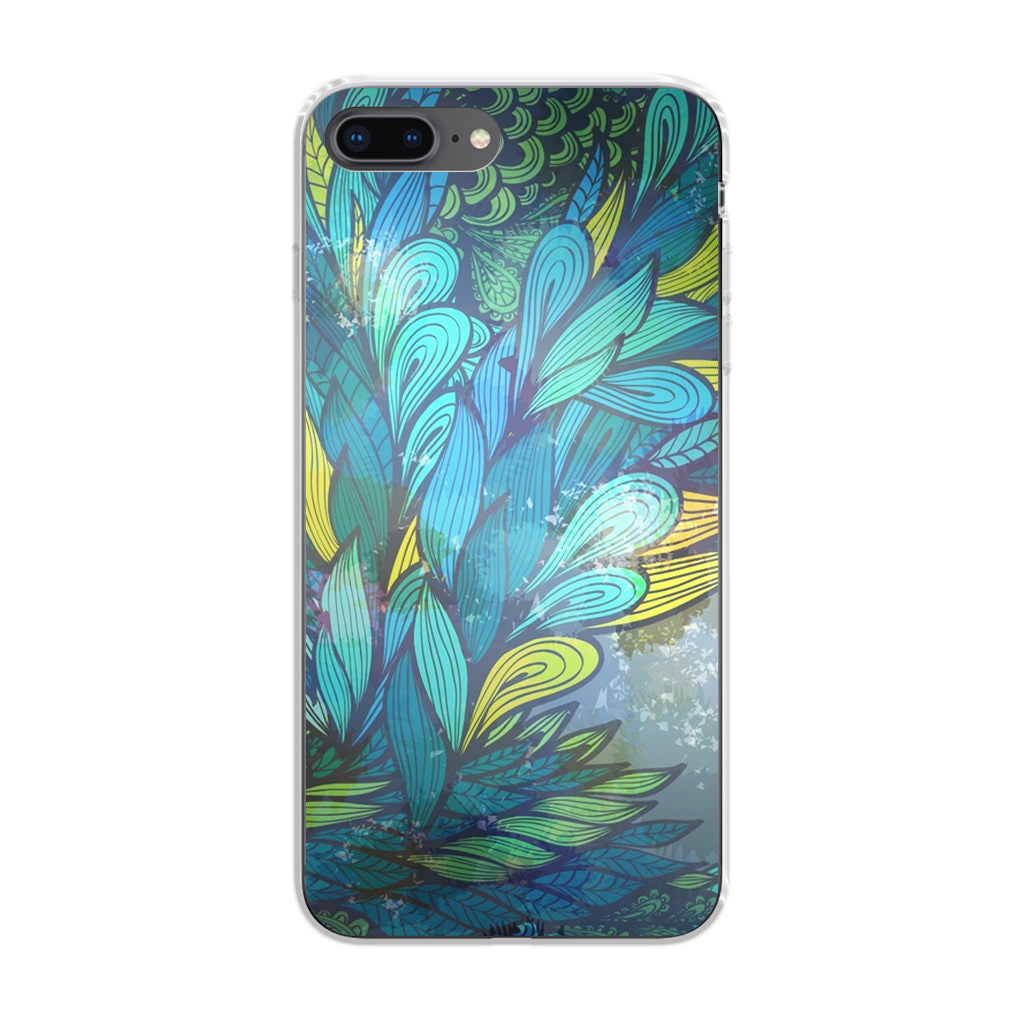 Colorful Art in Blue iPhone 8 Plus Case