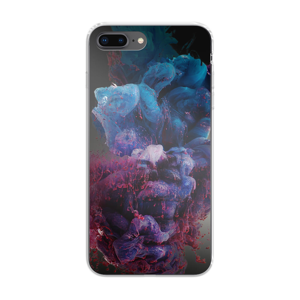 Colorful Dust Art on Black iPhone 8 Plus Case