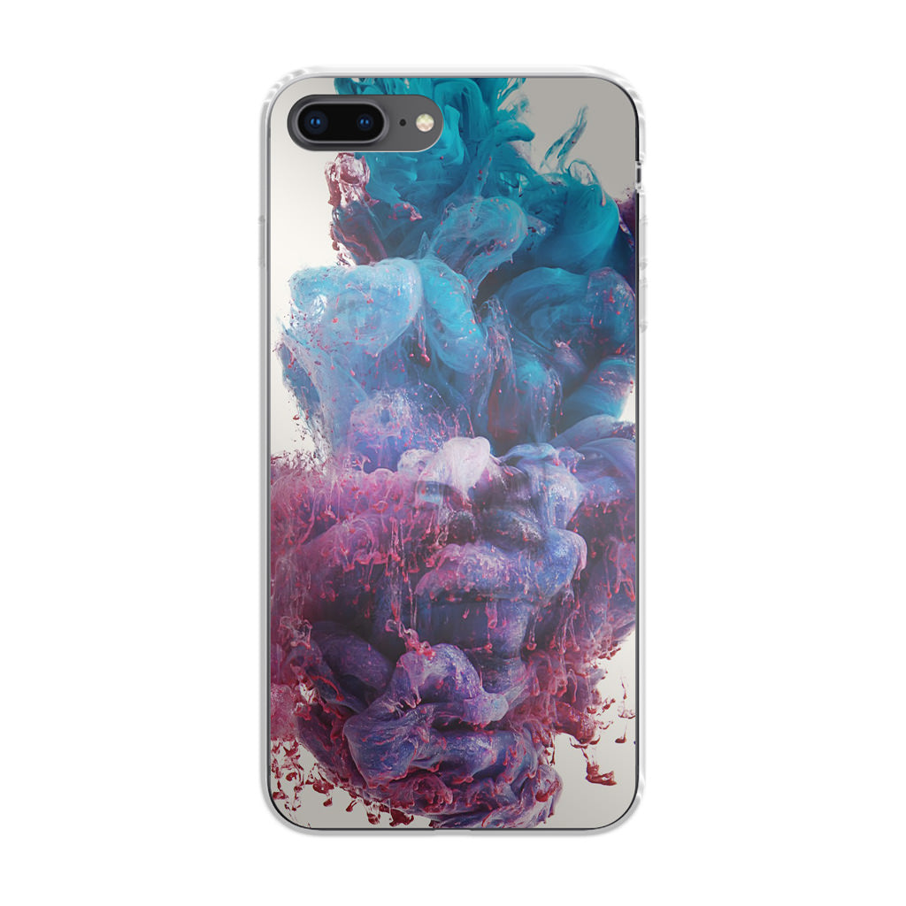 Colorful Dust Art on White iPhone 8 Plus Case