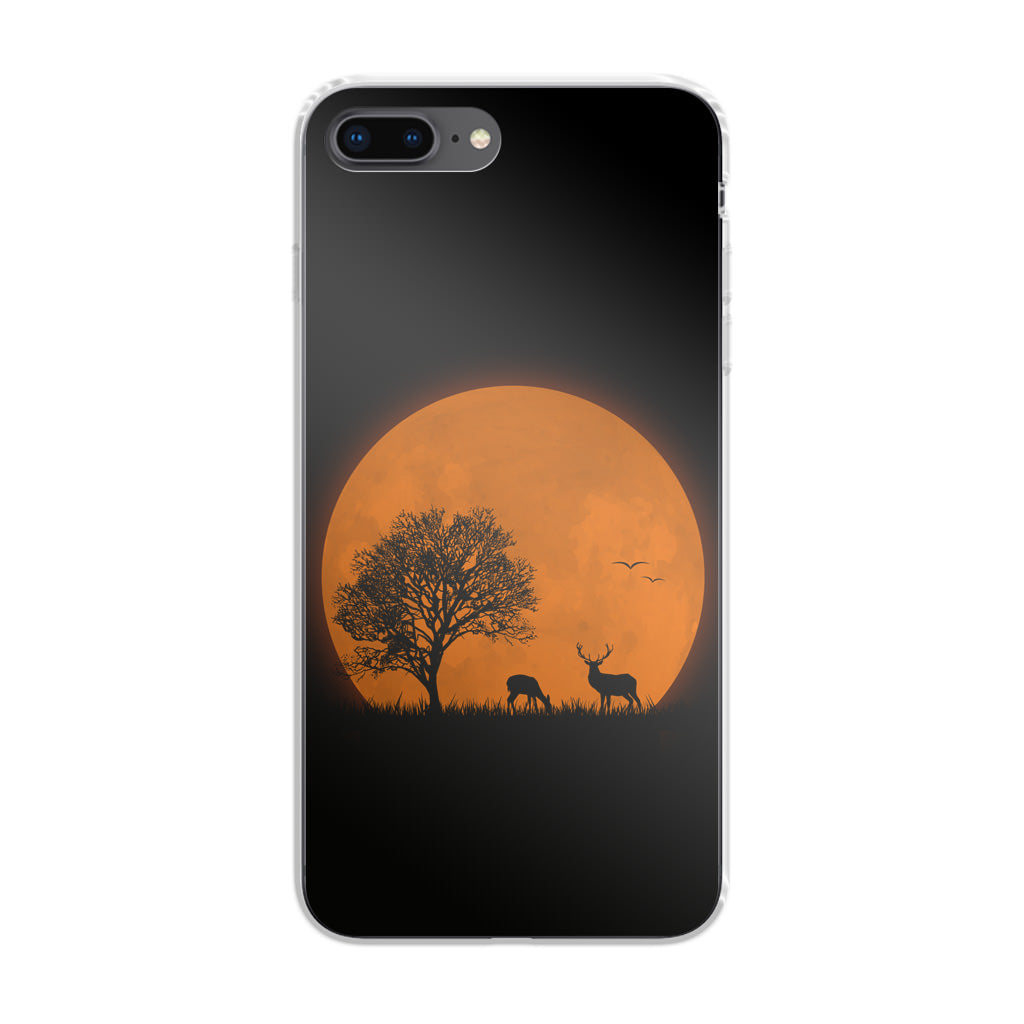 Deer Silhouette iPhone 8 Plus Case