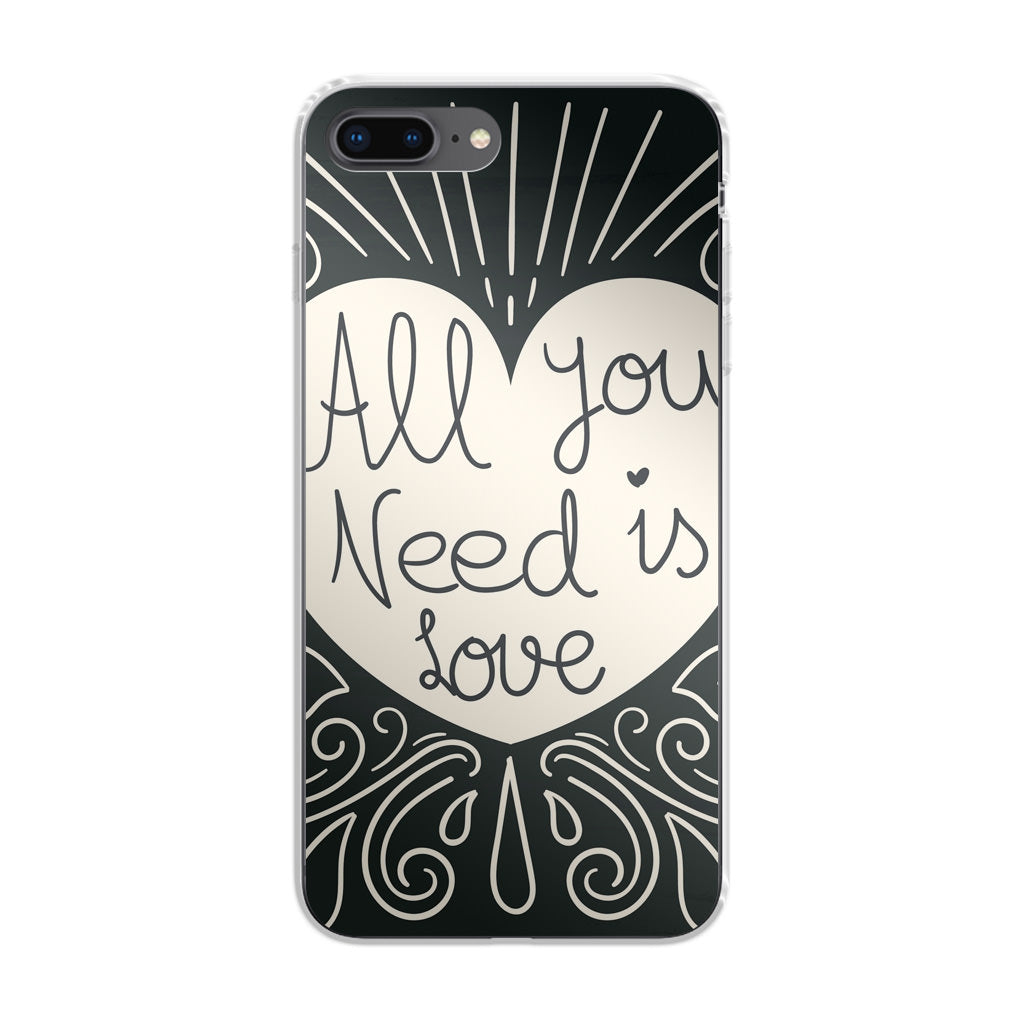 Drawn Love iPhone 8 Plus Case