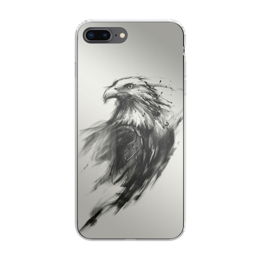 Eagle Art Black Ink iPhone 8 Plus Case