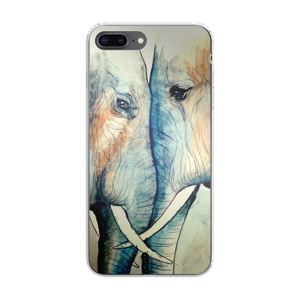 Elephants Sadness iPhone 8 Plus Case